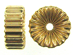  19mm 14K Gold Filled Corrugated Rondelle Beads 