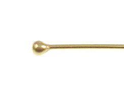 1 Inch, 24 Gauge Gold Filled Headpin With 1.5mm Ball End