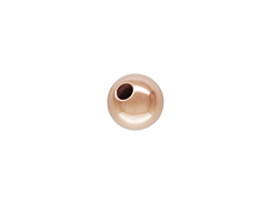 3mm Round Seamless <font color="b76e79">ROSE Gold Filled </font>Beads 14K/20, 1.15mm to 1.25mm Hole, 2000 count