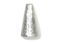 4  Sterling Silver 16x8-3mm Beads Cone