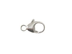 9mm Sterling Silver Trigger Lobster Claw Clasp with Built-in Ring