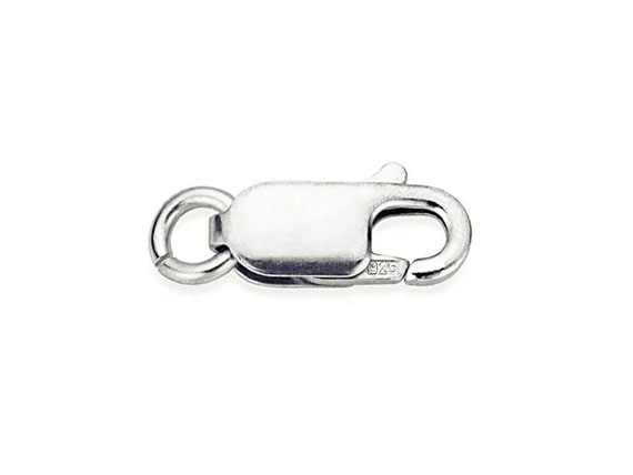 Silver Lobster Claw Clasps for Jewelry Making Large » Base Metal