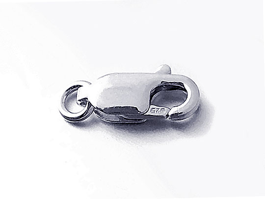 Silver Lobster Claw Clasps for Jewelry Making Large » Base Metal