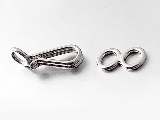 SF121 - Wholesale Sterling Silver Hook & Eye Clasp-SF121