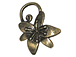 Flower Toggle Antique Brass Plated