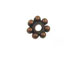 Copper Plated Brass Daisy Bead 