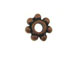 Copper Plated Brass Daisy Bead 