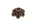 Copper Plated Brass Floral Bead Cap 