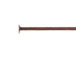 1 Inch, 22 Gauge Copper Plated Brass Headpin 