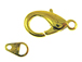 Gold Plated Lobster Clasp with Tag