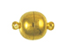 Gold Plated Round Magnetic Clasp