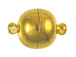 Gold Plated Round Magnetic Clasp