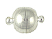 Silver Plated Round Magnetic Clasp