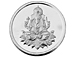 Ganesh Coin 5Gm Pure 999 Silver Coin hallmarked 999 Silver Ganesh Om Coin Hindu Religous Coin 25mm 1 Inch Silver Coin