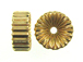  16x7.5mm 14K Gold Filled Corrugated Rondelle Beads 