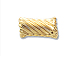 14K Gold Filled 5x11.5mm Twist Tube Beads