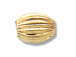 14K Gold Filled 4x6mm Corrugated Oval Beads