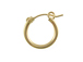 14K Gold-Filled 2x15mm Plain Hoop Earrings With Clutch, 2mm round tube, 2 Pcs