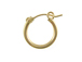 14K Gold-Filled 2x15mm Plain Hoop Earrings With Clutch  in Bulk