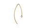 26mm 14K Gold-Filled V Shape Fancy Earwire, 2 Pcs