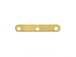 14K Gold-Filled 3-Hole Plain Spacer Bar for 4mm Beads