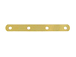 14K Gold-Filled 4-Hole Plain Spacer Bar for 6mm Beads