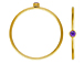 14K Gold Filled Birthstone Stacking Rings 2mm Dainty CZ Stackable Rings Size 6 - February ( AMETHYST ) - 16.6mm AAA Quality