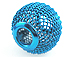 14mm PAParazzi Mesh Beads - Turquoise