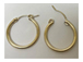 <font color ="B76E79">14K Rose Gold-Filled</font> 2x22mm Plain Hoop Earrings With Clutch, 2mm round tube, 2 Pcs 