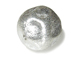 1  Sterling Silver 17mm Nugget Bead, Brushed Finish