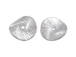 4  Sterling Silver 10x9.5mm Wafer Beads