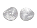 2  Sterling Silver 14x13.25mm Wafer Beads