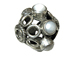 Semi-precious Pearl Silver Bead