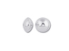 20  Sterling Silver 4.6mm x 2.6mm Saucer Beads