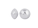10  Sterling Silver 5.75x3.5mm Saucer Beads