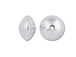 6  Sterling Silver 6.75x4.75mm Saucer Beads