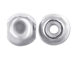 2  Sterling Silver 8mm Smart or Stopper Beadss 