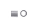 2x2mm Sterling Silver Crimp Tube Bead, Pack of 100