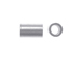 2x3mm Sterling Silver Crimp Tube Bead, Pack of 50