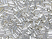 6200  Sterling Silver- Liquid Silver Tube Beadss 1x2mm
