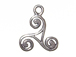 Sterling Silver 3-Sided Scroll Link 