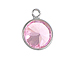 Sterling Silver Pink CZ Drop