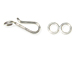 Sterling Silver J Hook & Eye Clasp Set