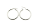 20mm .925 Sterling Silver Hoop Earring Pair with Click, 2mm Tube