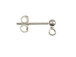 Sterling Silver 3mm Ball Stud Earring Post, Bulk Pack of 200