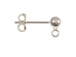 Sterling Silver 4mm Ball Stud Earring Post, Bulk Pack of 200 pcs