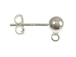 Sterling Silver 5mm Ball Stud Earring Post