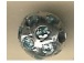 1  Sterling Silver Round Beads With Blue Topaz Stones 