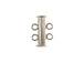 Sterling Silver 2-Strand Slider Clasp