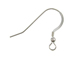 Sterling Silver French Hook Earwire Flat with Coil & Ball <I><b>Small Pack of 10 </I></b>